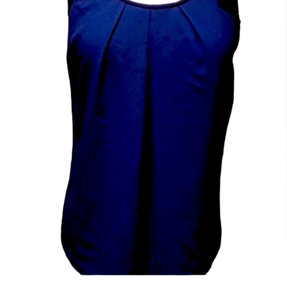 Candie's Navy Blue Pleated Tank Top